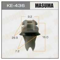 Клипса пластиковая MASUMA 1422886875 KE-436 F LNP9