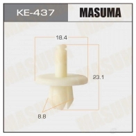 Клипса пластиковая MASUMA 0E 2X22 KE-437 1422886994