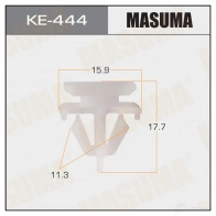 Клипса пластиковая MASUMA 1422886987 KE-444 II2A 4QH