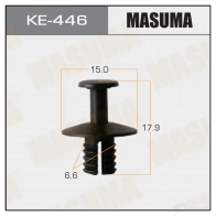 Клипса пластиковая MASUMA 1422886985 KE-446 2TJZWT N