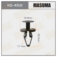 Клипса пластиковая MASUMA 1422887222 2 I7OA5W KE-452