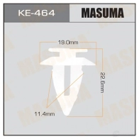 Клипса пластиковая MASUMA 1422887211 KE-464 9SLY JQS