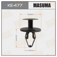 Клипса пластиковая MASUMA T 6HPC 1439697381 KE-477