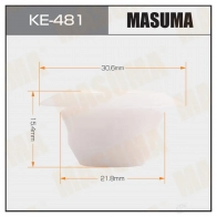 Клипса пластиковая MASUMA 1439697385 KE-481 B7O P1W