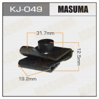 Клипса пластиковая MASUMA KJ-049 1422886747 N 3DA464
