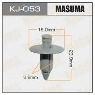 Клипса пластиковая MASUMA G VTTW KJ-053 1422886745