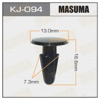 Клипса пластиковая MASUMA KJ-094 1422886659 SQU Q01W