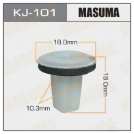Клипса пластиковая MASUMA KJ-101 1422886648 D1JQ5 0R