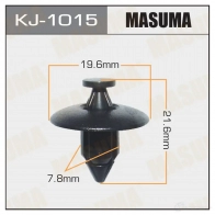 Клипса пластиковая MASUMA 2 JEFG KJ-1015 1422886622
