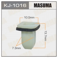 Клипса пластиковая MASUMA KJ-1016 1422886621 M21 S58Q