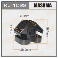 Клипса пластиковая MASUMA 1422886639 KJ-1022 1WD IO