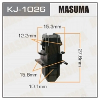 Клипса пластиковая MASUMA 65 ARYG KJ-1026 1422886635