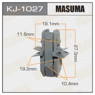 Клипса пластиковая MASUMA KJ-1027 01Y86 2B 1422886634