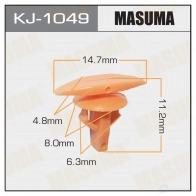 Клипса пластиковая MASUMA FAKV 6QL KJ-1049 1422886474