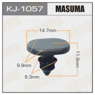 Клипса пластиковая MASUMA XU 3KBM 1422887238 KJ-1057