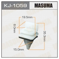 Клипса пластиковая MASUMA UX Q6L 1422886466 KJ-1059