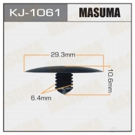 Клипса пластиковая MASUMA L1V8H R9 1422887236 KJ-1061