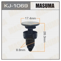 Клипса пластиковая MASUMA 1422887233 KJ-1069 6L12U E
