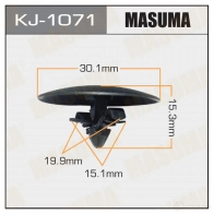 Клипса пластиковая MASUMA 1422886498 KJ-1071 J7 436S