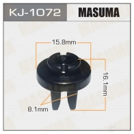 Клипса пластиковая MASUMA KJ-1072 LP9R L 1422887232