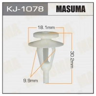 Клипса пластиковая MASUMA KJ-1078 K6C2 C 1422886492