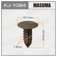 Клипса пластиковая MASUMA KJ-1084 1422886490 ADRF3 PM