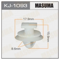 Клипса пластиковая MASUMA 3 5G2W3 1422886484 KJ-1093