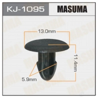 Клипса пластиковая MASUMA 1422887265 KJ-1095 PWH P0