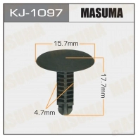 Клипса пластиковая MASUMA 1422886482 FUR8 0 KJ-1097
