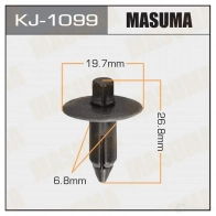 Клипса пластиковая MASUMA 1422886520 NV6D UKZ KJ-1099