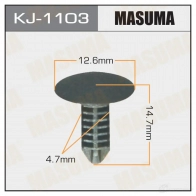 Клипса пластиковая MASUMA 1422887263 KJ-1103 9V EIYV