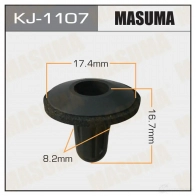 Клипса пластиковая MASUMA 9GA 28I KJ-1107 1422886517