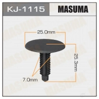 Клипса пластиковая MASUMA 1E PTZLQ KJ-1115 1422886513