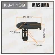 Клипса пластиковая MASUMA KJ-1139 1422886507 1D6 PIK
