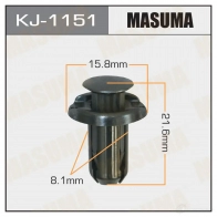 Клипса пластиковая MASUMA 1422886617 P D71VE KJ-1151