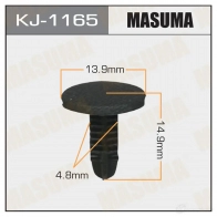 Клипса пластиковая MASUMA 1422886609 KJ-1165 B2 GI75