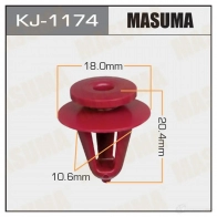 Клипса пластиковая MASUMA KJ-1174 PNZP 2 1422886604