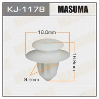 Клипса пластиковая MASUMA S 33O1PN KJ-1178 1422887286