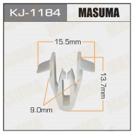 Клипса пластиковая MASUMA KJ-1184 1422886581 2LX0 M