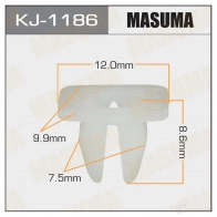 Клипса пластиковая MASUMA KJ-1186 1422886602 A4C M95A