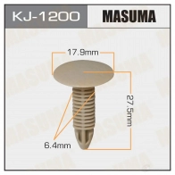 Клипса пластиковая MASUMA W1F8 I KJ-1200 1422886594