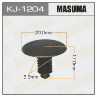 Клипса пластиковая MASUMA 1422886592 50BD0A J KJ-1204