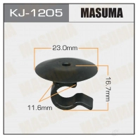 Клипса пластиковая MASUMA KJ-1205 FU ABR 1422886591
