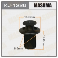 Клипса пластиковая MASUMA KJ-1226 1422887275 BZ8Y 9