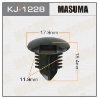 Клипса пластиковая MASUMA 1422887274 39G1 3V KJ-1228