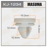 Клипса пластиковая MASUMA 1422887272 ML2 K32H KJ-1234
