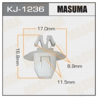 Клипса пластиковая MASUMA KJ-1236 CCSKA S 1422886540
