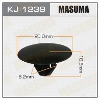 Клипса пластиковая MASUMA KJ-1239 HRH T0 1422887271