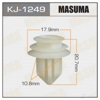 Клипса пластиковая MASUMA KJ-1249 9ZW OX 1422886533