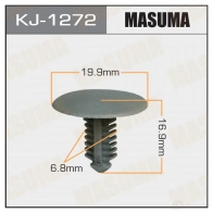Клипса пластиковая MASUMA KJ-1272 RNLJ TK 1422886561